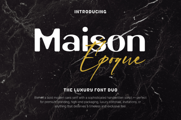 Maison Époque Duo: A Premium Font for Bold Branding